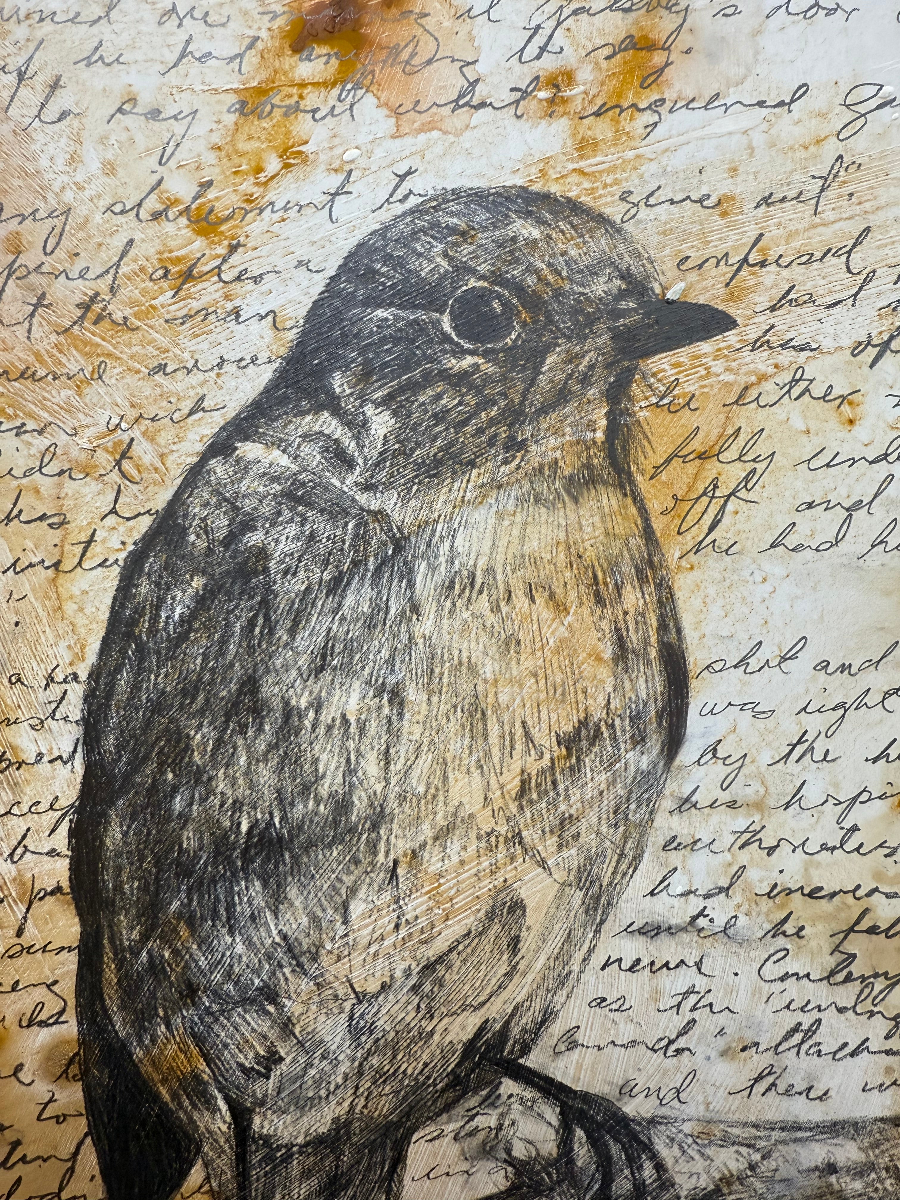 Autumn/ Mixed media on wood panel /9 x 11 inches (22 x 27cm) / 2025