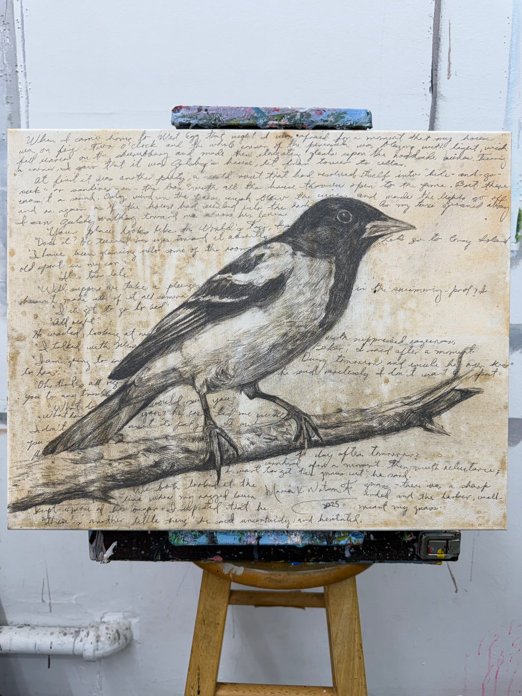 Heritage / Mixed media on canvas / 16 × 20 inches (40 x 50 cm ) 2025