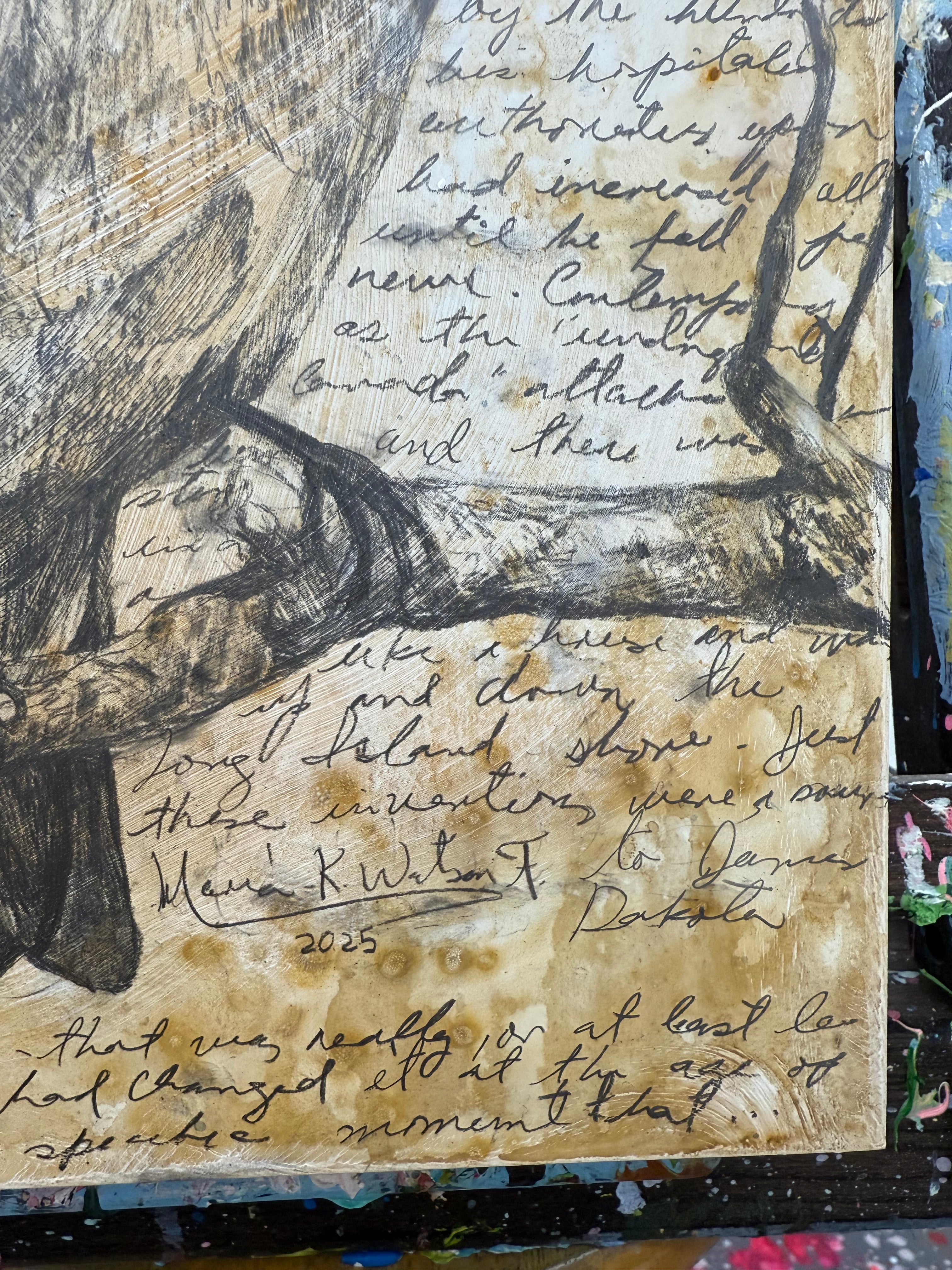 Autumn/ Mixed media on wood panel /9 x 11 inches (22 x 27cm) / 2025