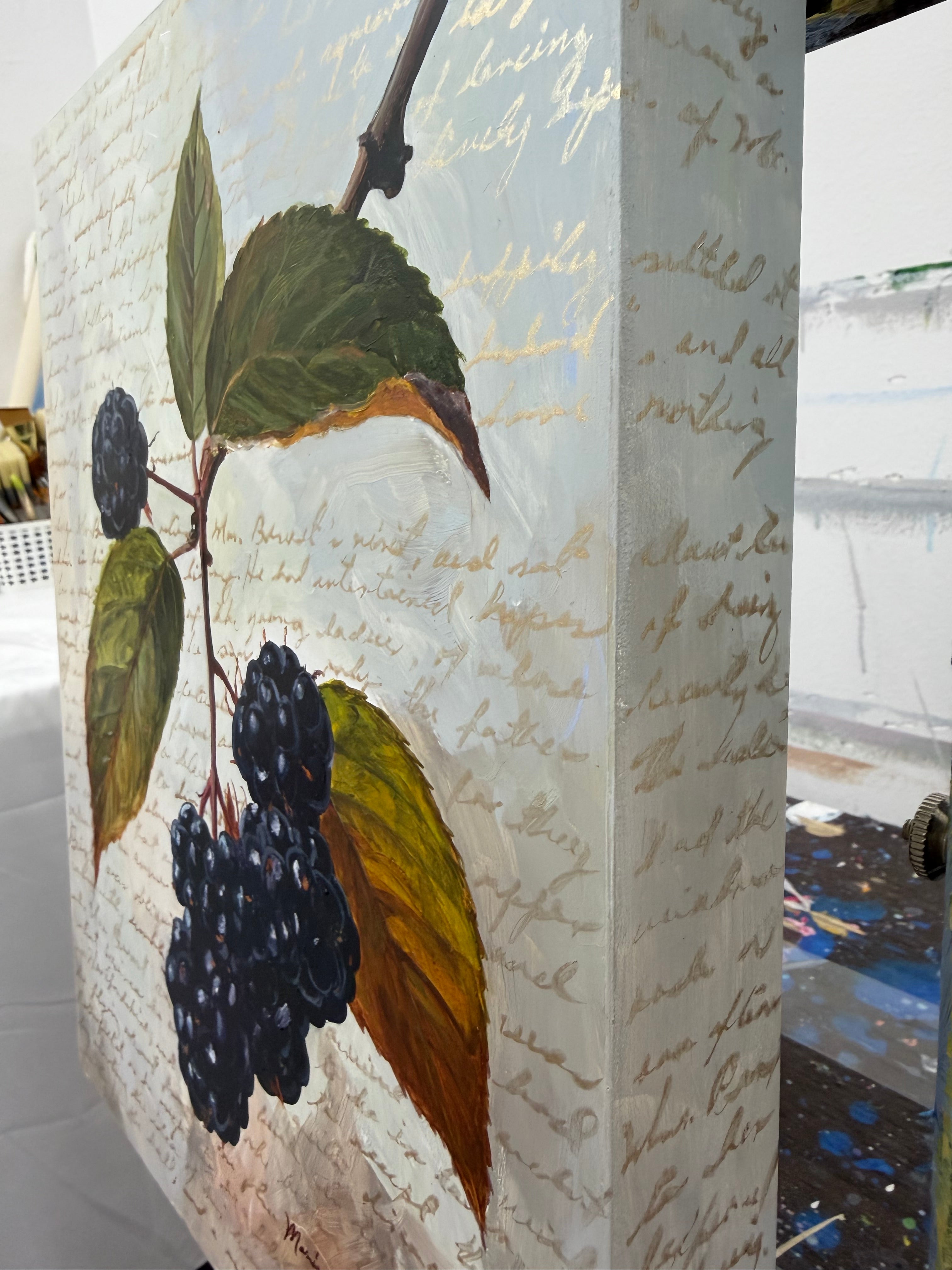 Timeless fruit / acrylic painting on wood panel / 11 x 14 in (28 x 35 cm) 2026