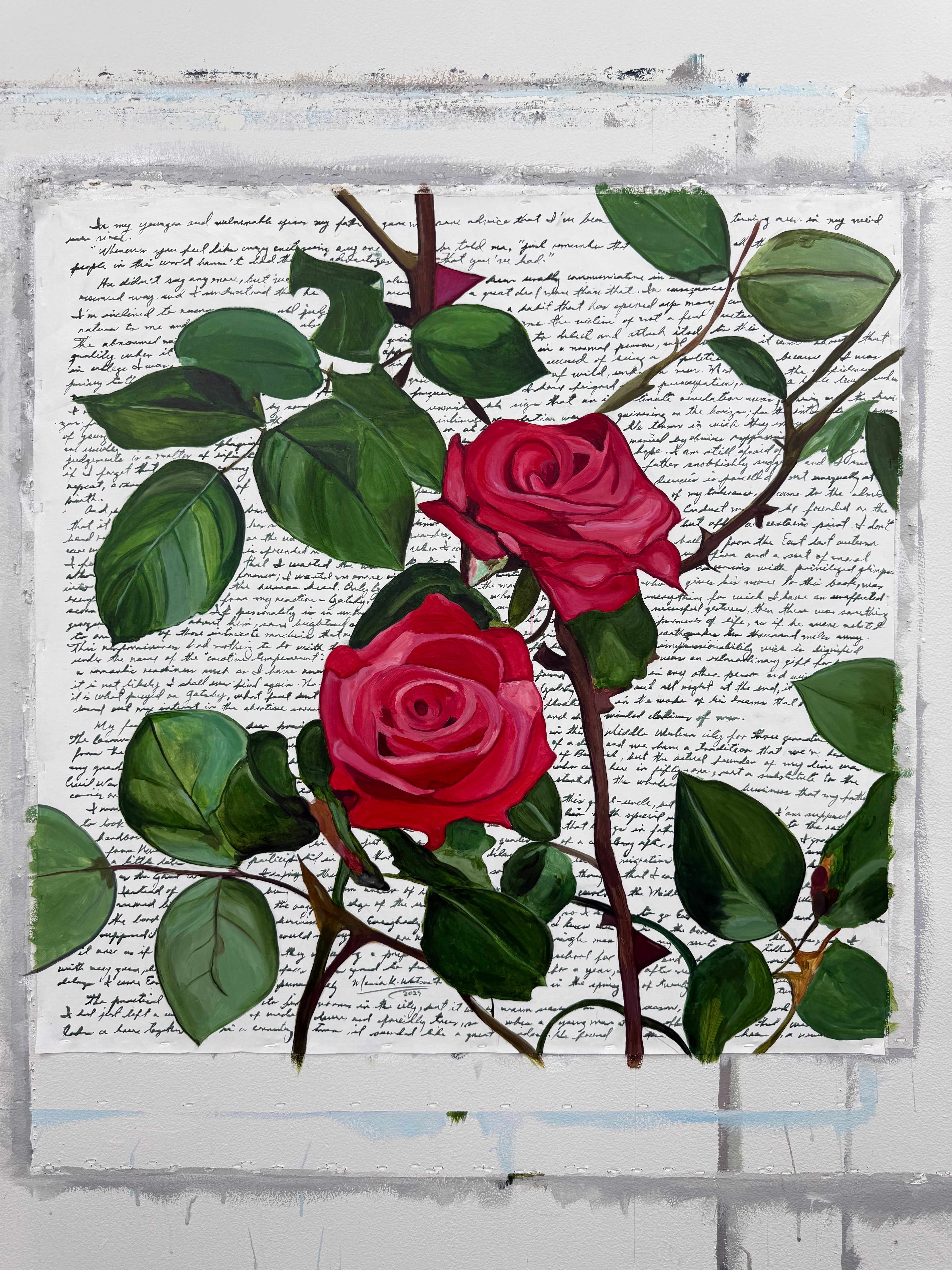 Gatsby / Acrylic on Linen /30 x 30 inches (76.2 x 76.2 cm) / 2025