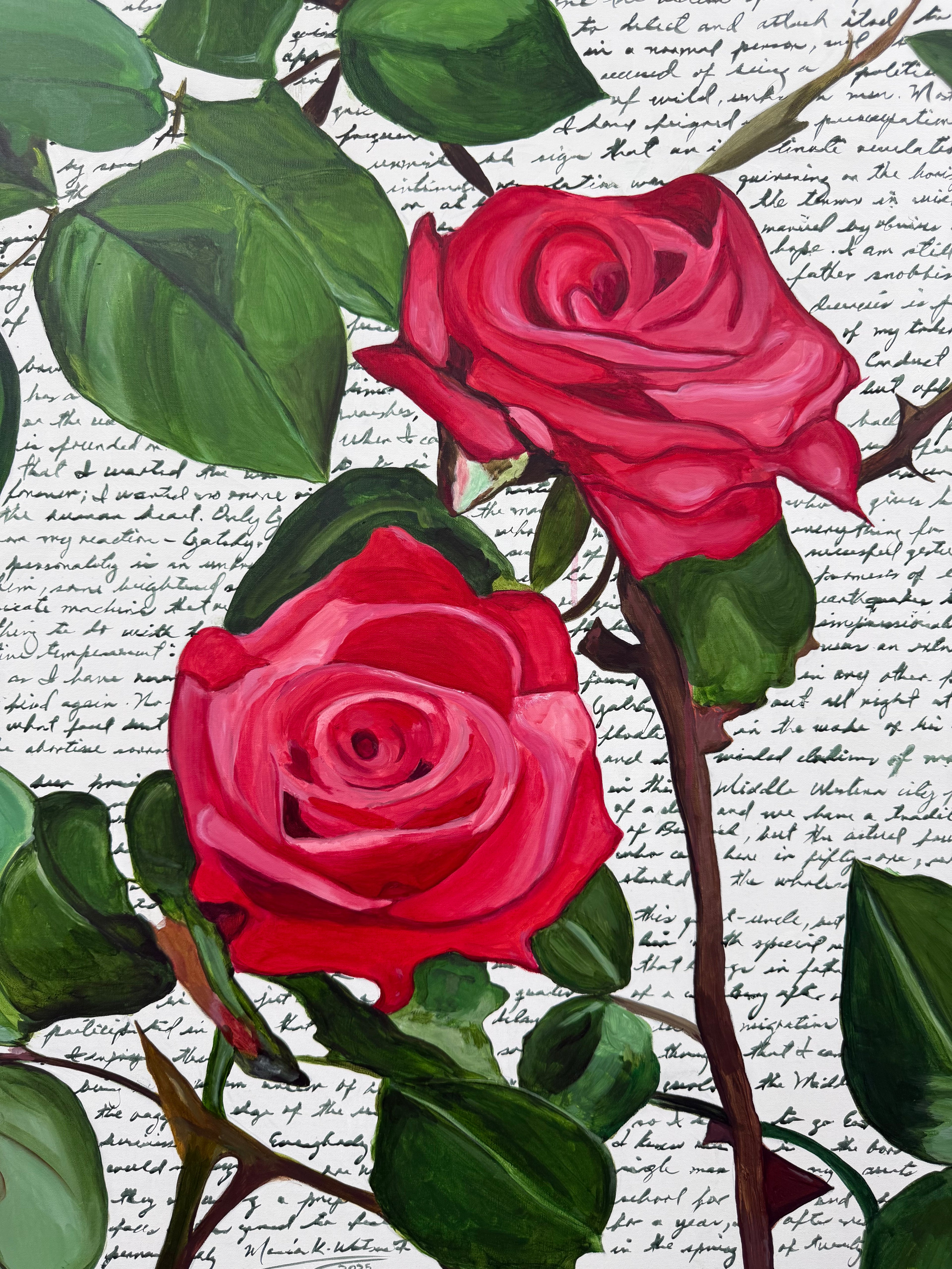 Gatsby / Acrylic on Linen /30 x 30 inches (76.2 x 76.2 cm) / 2025