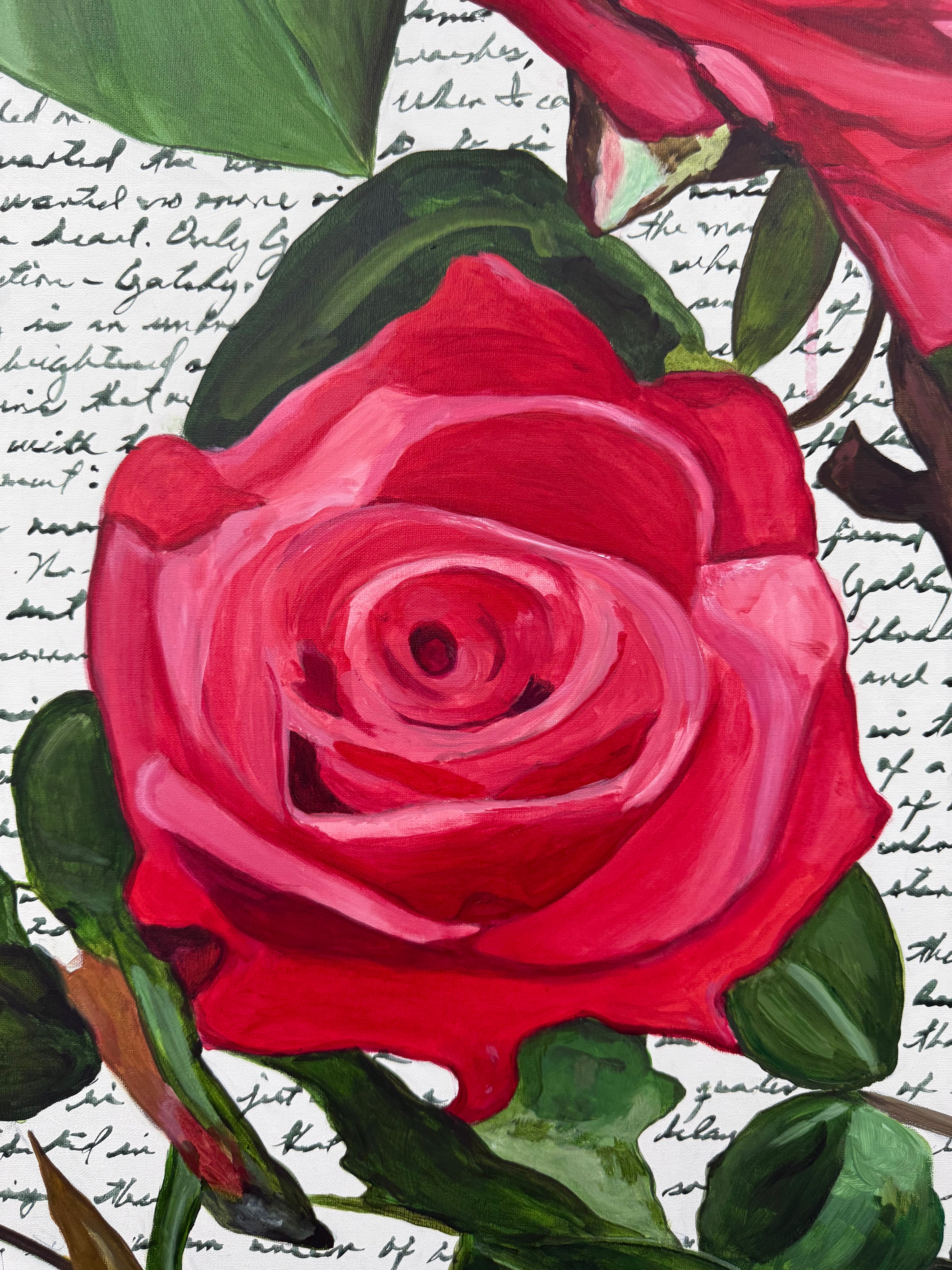 Gatsby / Acrylic on Linen /30 x 30 inches (76.2 x 76.2 cm) / 2025