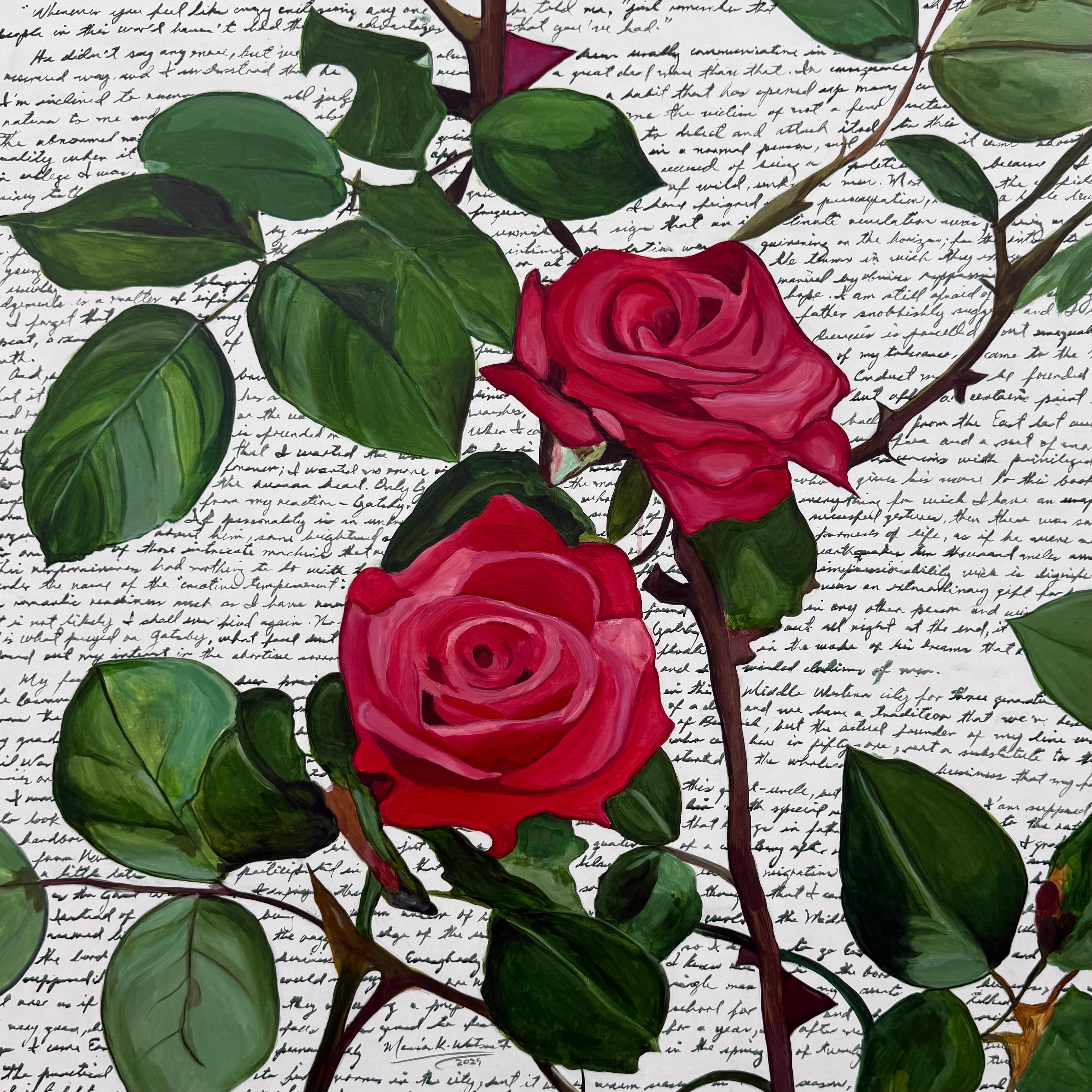 Gatsby / Acrylic on Linen /30 x 30 inches (76.2 x 76.2 cm) / 2025